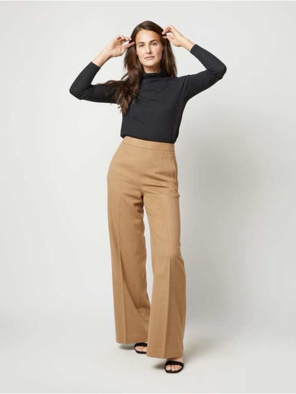 Ann Mashburn Hutton Pant Camel Flannel